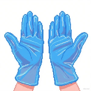 Disposable Safety Gloves in Clear Blue Black-2025 Pack