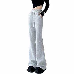 Women's Elastic Bell-Bottom Flare Pants Casual Breathable Anti-Wrinkle Anti-Static Polyester/Cotton Regular Fit Autumn Summer