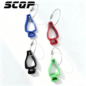 SCQP AT-12 Lightweight Impact Reducing Safety Glove Plastic Material Anti-Slip Durable 7 oz Thickness 26cm Length Heat Resistant