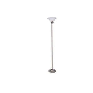 Top Selling Modern Torchier Floor Lamp with Marble Base Off-White Shade Customizable Colors for Bedroom Use India 2024 Design