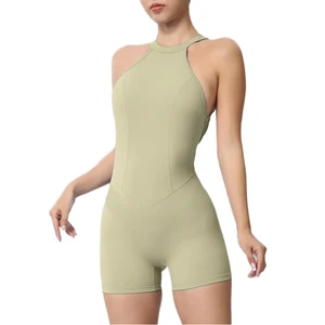 New Tight Sports Jumpsuit Backless Swimming Yoga Clothing for Fitness Running Factory Wholesale