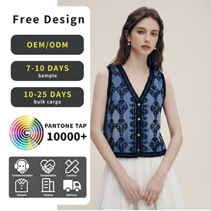 Vintage-style Embroidered V-neck Vest For women, Summer Loose-fitting Slim-fitting Elegant Sleeveless Top