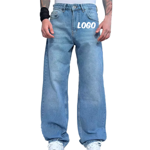 2026 Custom ODM/OEM Men's Straight Jeans Casual Trousers Large Size Men's Denim Stretch Pants Jeans For Men