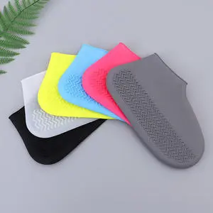 Reusable Non-slip Silicone Rain Boots Sleeve Waterproof Shoes Protectors with Mold Processing Safety Covers