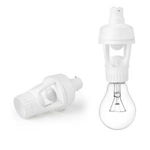 E27 Light Bulb Socket Smart Motion Sensor Lamp Holder with 300 Degree Detection Angle