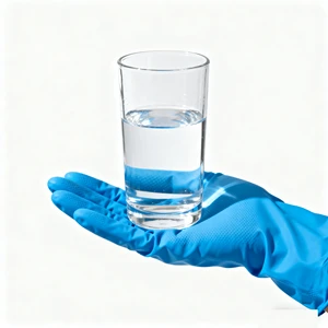 Disposable 3.5 Mil Thick Blue Nitrile Examination Gloves, Latex-free and Powder-free, Food Safety Cleaning Gloves, 100 Pieces.