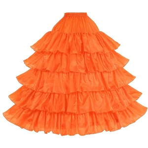 Mid Waist New Style 100% Polyester Plain Dyed Custom Brand OEM Service Petticoat Underskirt Best Selling Comfortable Can Can