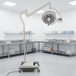 Hospital Clinic Gyn Ent Use High Illuminance Stand Type Emergency Surgical Operating Medical Lamp Examination Light With Battery