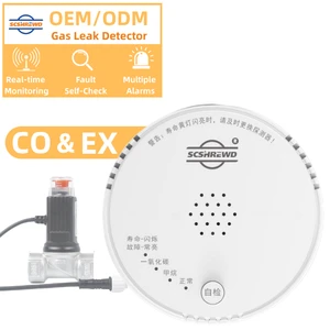 SHIELD 2 In 1 Gas Leak Detector CO/EX Sound-light Alarm Multiple Installations Carbon Monoxide Methane Gas Detector