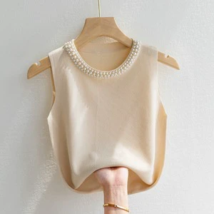 New Fashionable Top Knitted Camisole Casual Going Out Tops