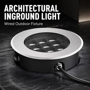 12W LED Inground Deck Light Brick Light 304 Stainless Steel IP68 IK08 DC24V Outdoor Lamp 5-Year Warranty Garden & Stair Use