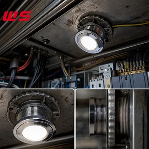 Professional Rail Transit Interior Lighting Solution Threaded LED Spotlight for High Speed Train Subway Passenger Carriage