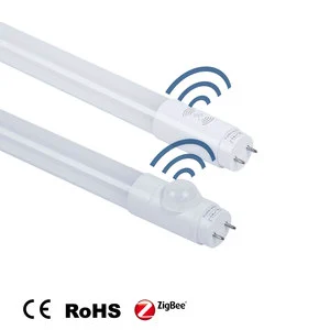 Remote Zigbee Motion Sensor Lighting System Suspended Led Tube Light 12W 18W 180lm/W For Garage Bar Shop Ceiling Light T8
