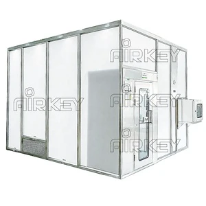 Airkey Free Design Dust-Free ISO5/6/7/8 Class 100 1000 Modular Acrylic Clean Room for Bio-Pharma/Lab free standing