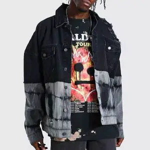 Street Wear Men's Coated Canvas Denim Jacket High Quality Breathable Winter Collection Factory Direct Free Shipping