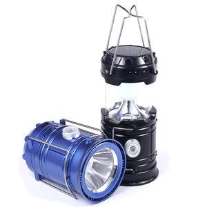 Portable Solar Battery Operated Hanging Tent Lantern LED Camping Flashlight ABS Body Rechargeable Waterproof Outdoor Hiking Tour