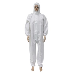 Disposable Cleanroom PPE Coverall Waterproof Microporous Breathable Anti-Cut Anti-Static Lightweight ISO13485 Certified Workwear