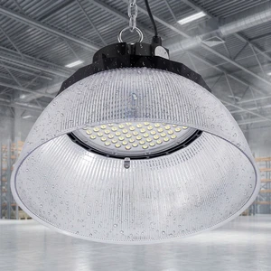 High Brightness Low Glare Eye Protection Honeycomb Design High Bay Light with PC Anti-Glare Lampshade for Large Supermarkets