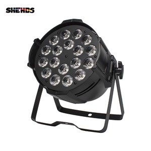 SHEHDS Big Aluminum Alloy LED Par 18x12W RGBW Lighting DMX512 Stage Wash Light For Wedding Church