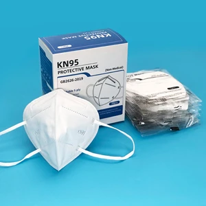 Foldable N95 Face Mask Individual Packaging N95 Kn95 Facemask Breathable Respirator Mask N95