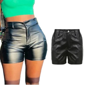 2026 Hot Selling S-5XL Fashion Sexy Solid Color High Waist Regular Fit Hot Shorts Casual Breathable Nonwoven Women's Plus Size
