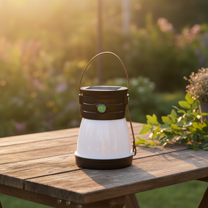 Multifunctional Camping Lamp Outdoor Portable Tent Light Emergency USB Solar Rechargeable LED ABS IP55