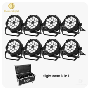 Professional LED Stage Light DJ Night Club Outdoor 18x12W RGBW 4in1 Par Light Waterproof Par Can with Flight Case