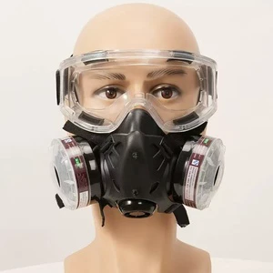 6200 Cover Spray Paint Special Dust Mask Half/Full Face Gas Mask with Eye Protection for Chemical Laboratory