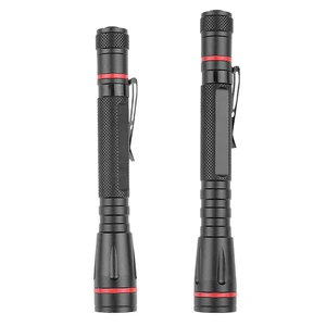 B11B Mini LED Aluminum Alloy Flashlight 200 Lumens IP44 Waterproof Zoom 100m Range Doctors Pen Light Rechargeable Battery Sos