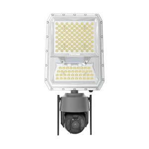 High Efficiency IP66 Weatherproof Solar Security Light LED Light Source Camera for Home Warehouse Camera Aluminum Lamp Body