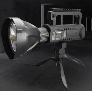 Super Bright High Lumens Handheld Tactical Flashlight Large Searchlight for Camping Fishing