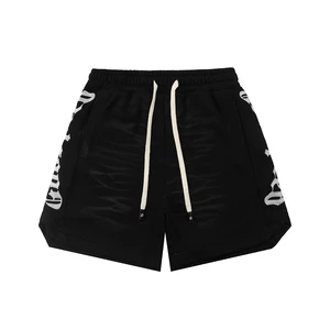 Unisex Lightweight Cotton Casual Shorts Embroidery Design Breathable Summer Bottoms For Daily Commute Travel Weekend Leisure