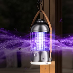 USB Rechargeable ABS Electronic Mosquito Killer Lamp Bug Zapper for Insect Pest Control Effective Fly Trap for Camping Out