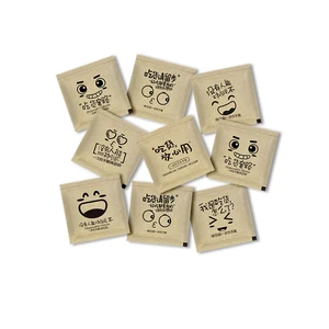 OEM Custom Logo Manufacturer Wholesale Disposable Safety Gloves PE with Thickened Kraft Paper Plastic Film for Food Catering