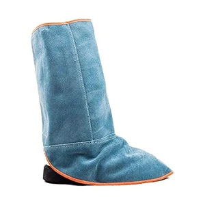 Welding Work Wear Feet Protection Welding Shoe Covers Machine Stitched Durable Construction Strap On Closure Boots Cover