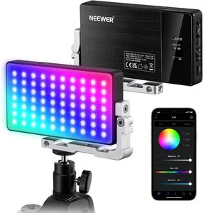 NEEWER SL90 PRO 2500-10000K RGB Video Light Camera Selfie Light with App & 2.4G Control