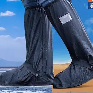 Outdoor Rainproof Rainshoes Reusable Waterproof Rain Boot Shoe Cover With Reflector