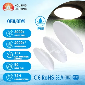 Indoor Emergency Ceiling Light Led 255mm 300mm 380mm 4000K Badbathroom Light Ip65 With CE