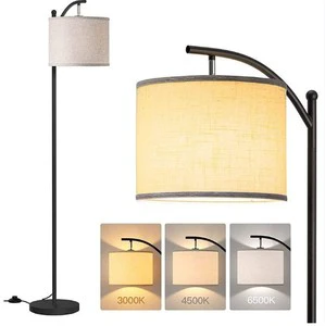 Floor Lamp for Living Room with 3 Color Temperatures LED Bulb, Standing Lamp Tall Industrial Floor Lamp Reading for Bedroom