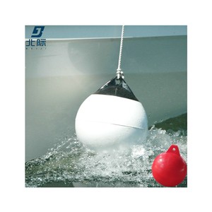 400MM Spherical Plastic Boat Fender Single Mooring Hole Float Ball Buoy Marine Surface Marker