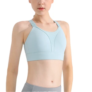 Women High Impact Sports Bra Breathable Moisture Wicking Stretch Fitness Yoga Running Gym Workout Activewear Top