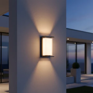House Corridor Outdoor IP65 Waterproof Led Wall Lamp Aluminum Body Polycarbonate Diffuser Modern Style 3500K Warm White 50000