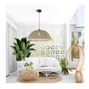 Handmade Traditional Modern Minimalist Pendant Light Bamboo Lamp Chandelier Woven Shade Eco-Friendly New Home Decor Light