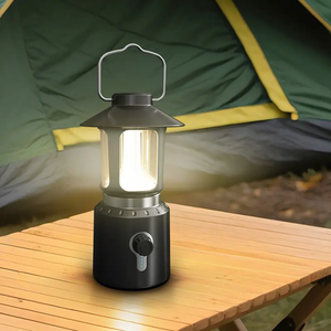 Retro LED Camping Lamp-USB Rechargeable Lithium Battery IP44 Waterproof Dimmable for Camping & Fishing Travel