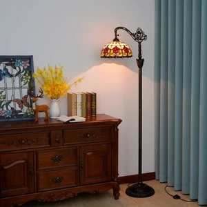 Modern Luxury Indoor Tulip Adjustable Swing Arm Angle Pole Arched Gppseneck Floor Lamps Tiffany Decoration Office Art-floor-lamp