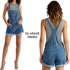 Wide Leg Cargo Denim Overalls Women Baggy Fit Multi-Pocket Jumpsuit Trendy Utility Jean Overalls Streetwear