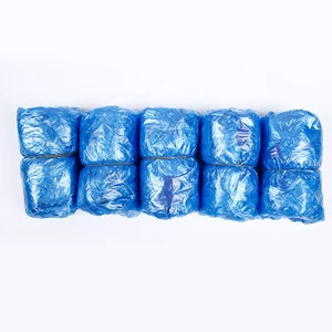 Medical Water-resistant Plastic PE Safety Slip Resistant Shoe Cover Overshoes Footwear Cover Single Use