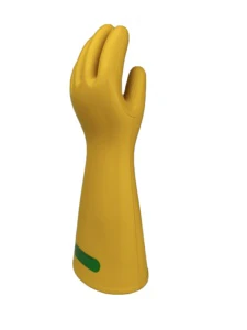 Wholesale Safety Electrical Insulated Anti-Static Rubber Gloves 35kv Durable Flexible 410mm Yellow Smooth Finger Texture