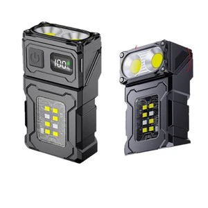 Super Bright Mini Portable Rechargeable Flashlight New Design 90 Degree Rotate Torch with Magnet EDC Feature