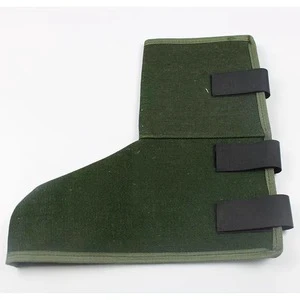 Leather Shoe Cover Cowhide Split Leather Foot Protector Flame Retardant Welding Spats Safety Boot Cover